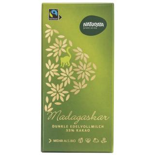 Dunkle Edelvollmilch Schok Madagaskar 55% kbA,FT