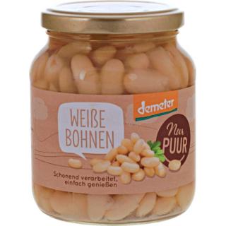Weiße Bohnen im Glas