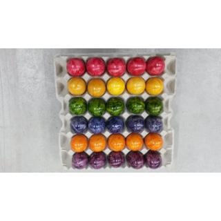 Ostereier, bunt, gekocht