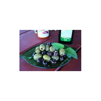 Oliven gemischt, gekräutert, 1kg - VORBESTELLUNG