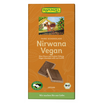 Nirwana vegane Schokolade mit Trüffelfüllung HIH