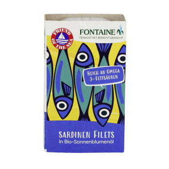 Sardinen ohne Haut u. Gräten in Bio-Sonnenblumenöl