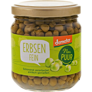 Erbsen im Glas