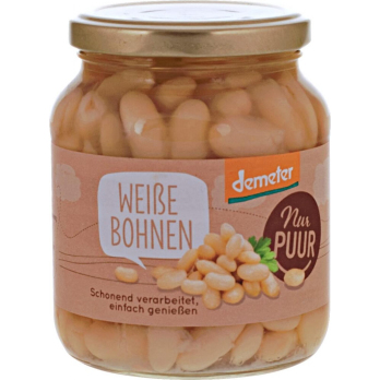 Weiße Bohnen im Glas