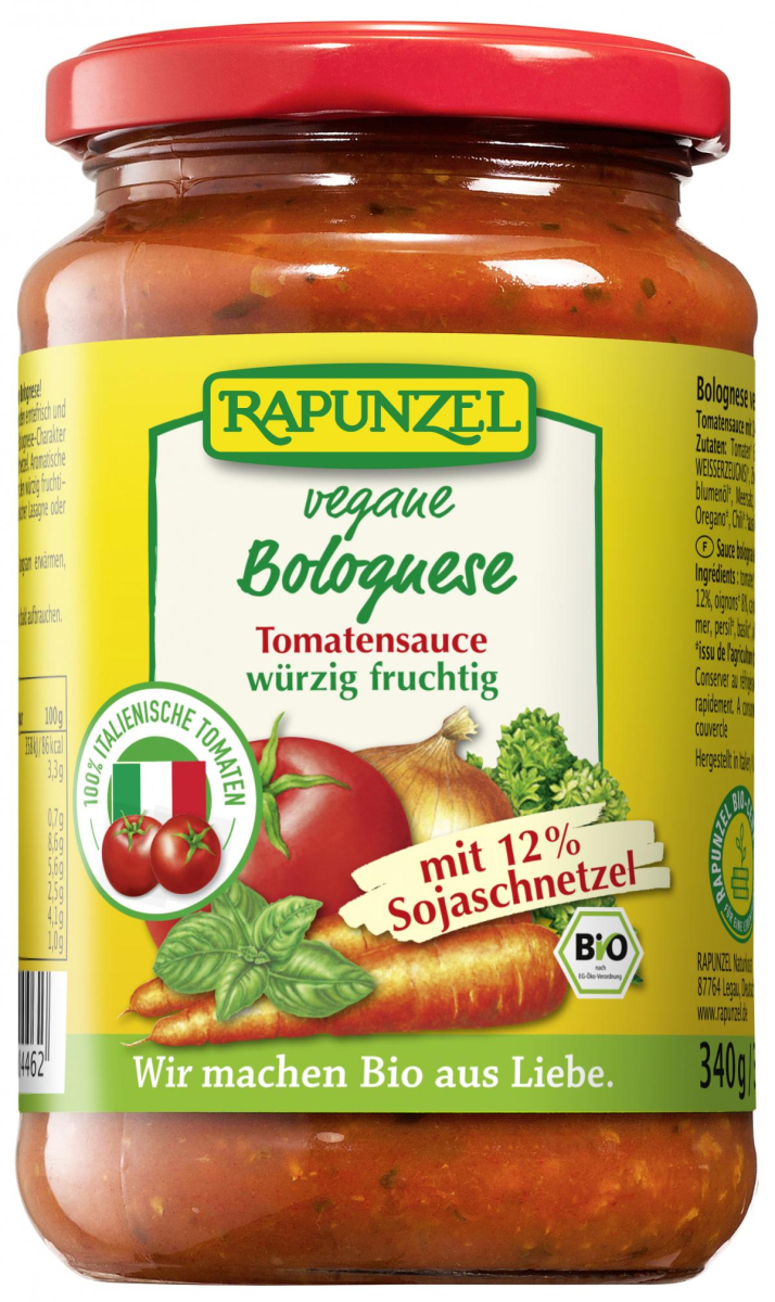 Vegane Bolognese mit Soja