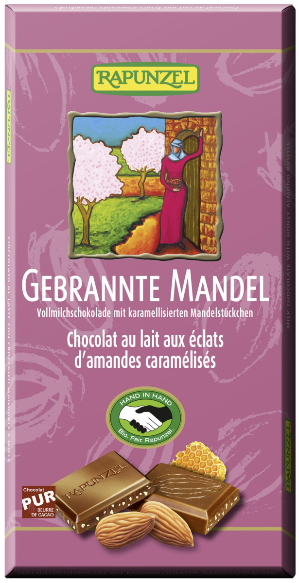 Vollmilch Schokolade gebrannte Mandel