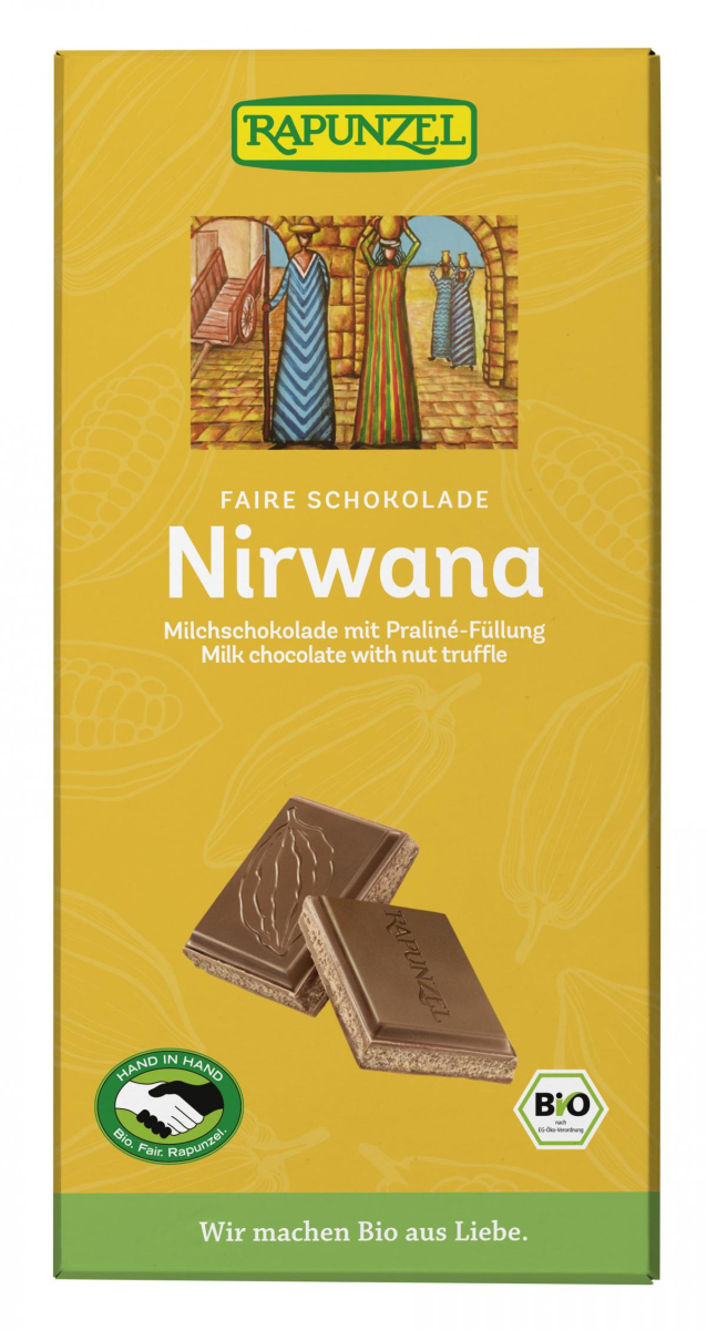 Nirwana Milchschokolade mit Trüffel-Füllung MHD 05/26