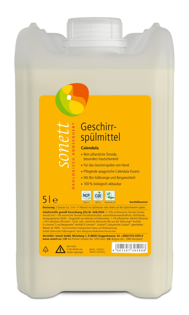 Geschirrspülmittel Calendula - VORBESTELLARTIKEL!