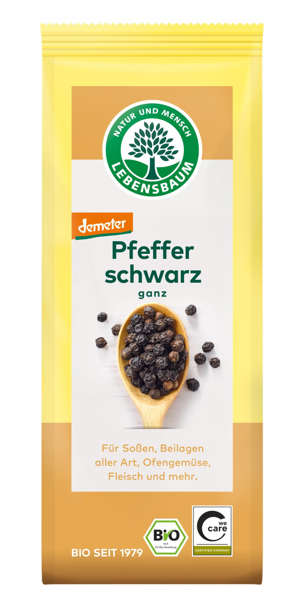 Pfeffer, schwarz,  ganz
