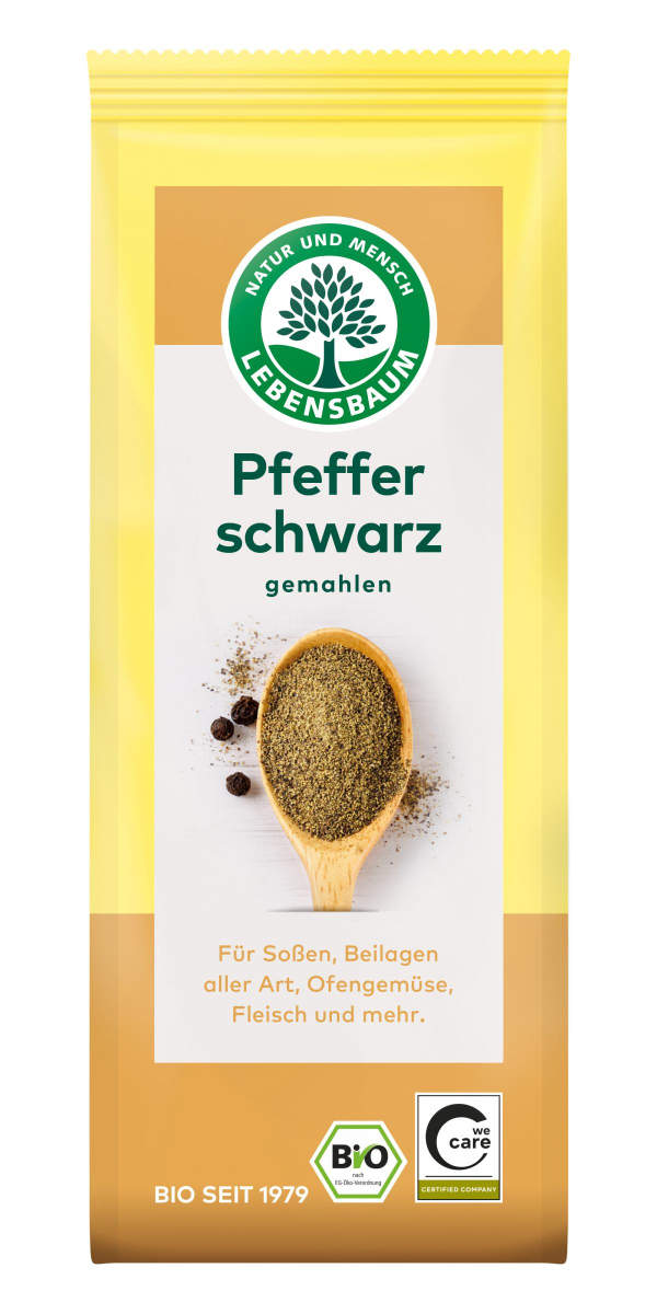 Pfeffer schwarz , gemahlen