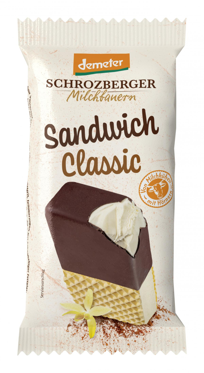 Sandwich Eis Schoko Vanille