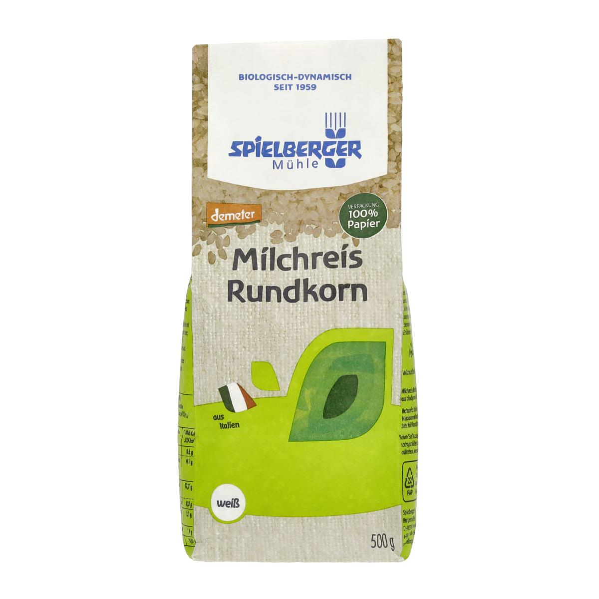 Milchreis, Rundkorn weiß