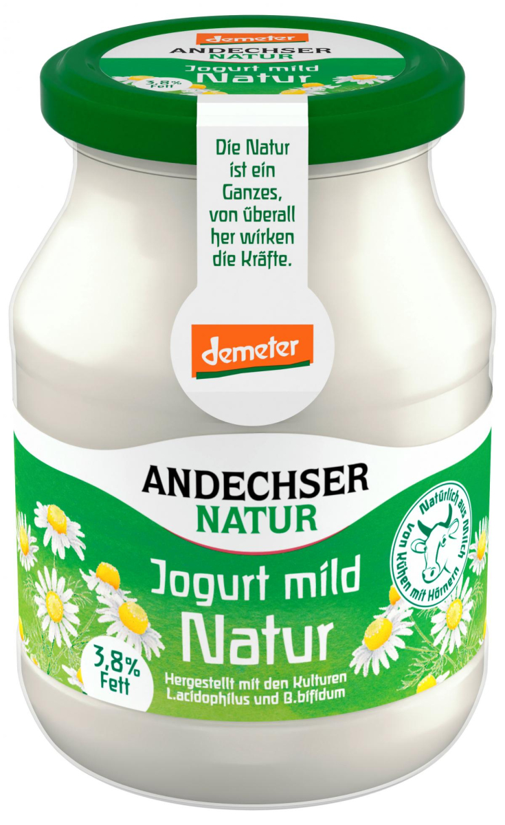 Demeter Joghurt mild, 3,7%Fett