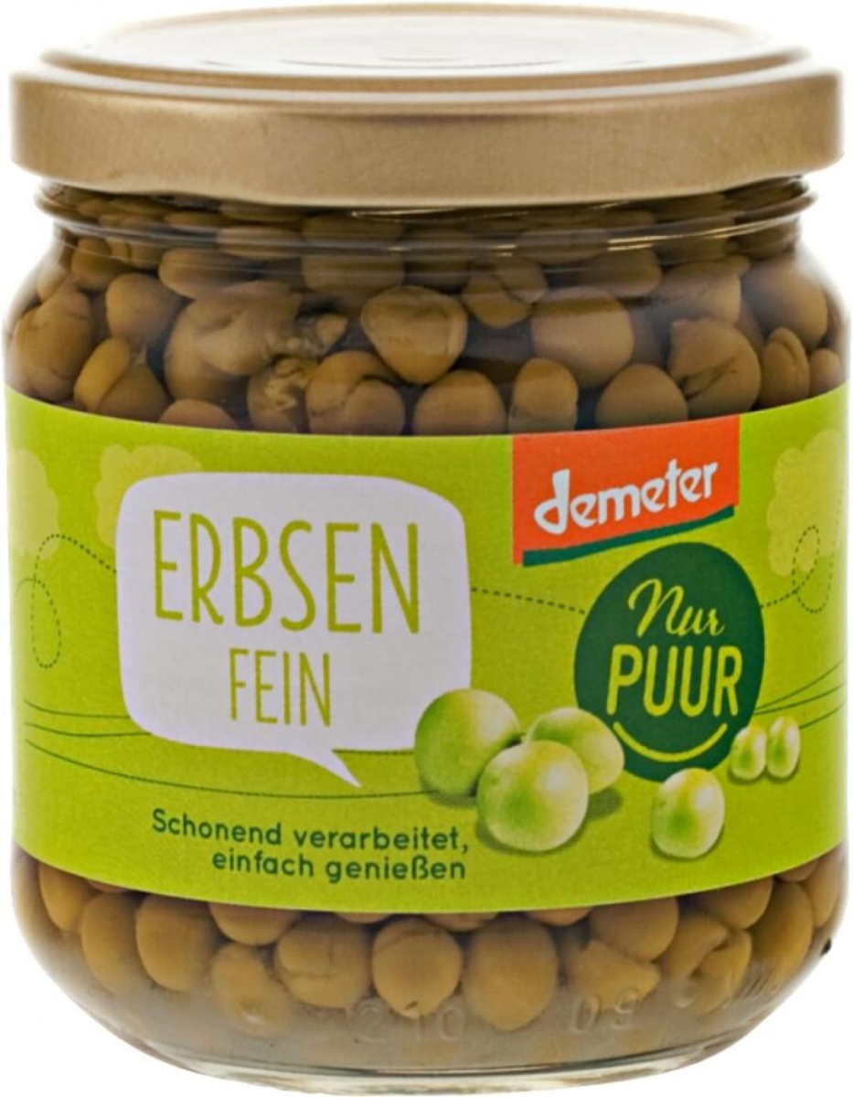Erbsen im Glas