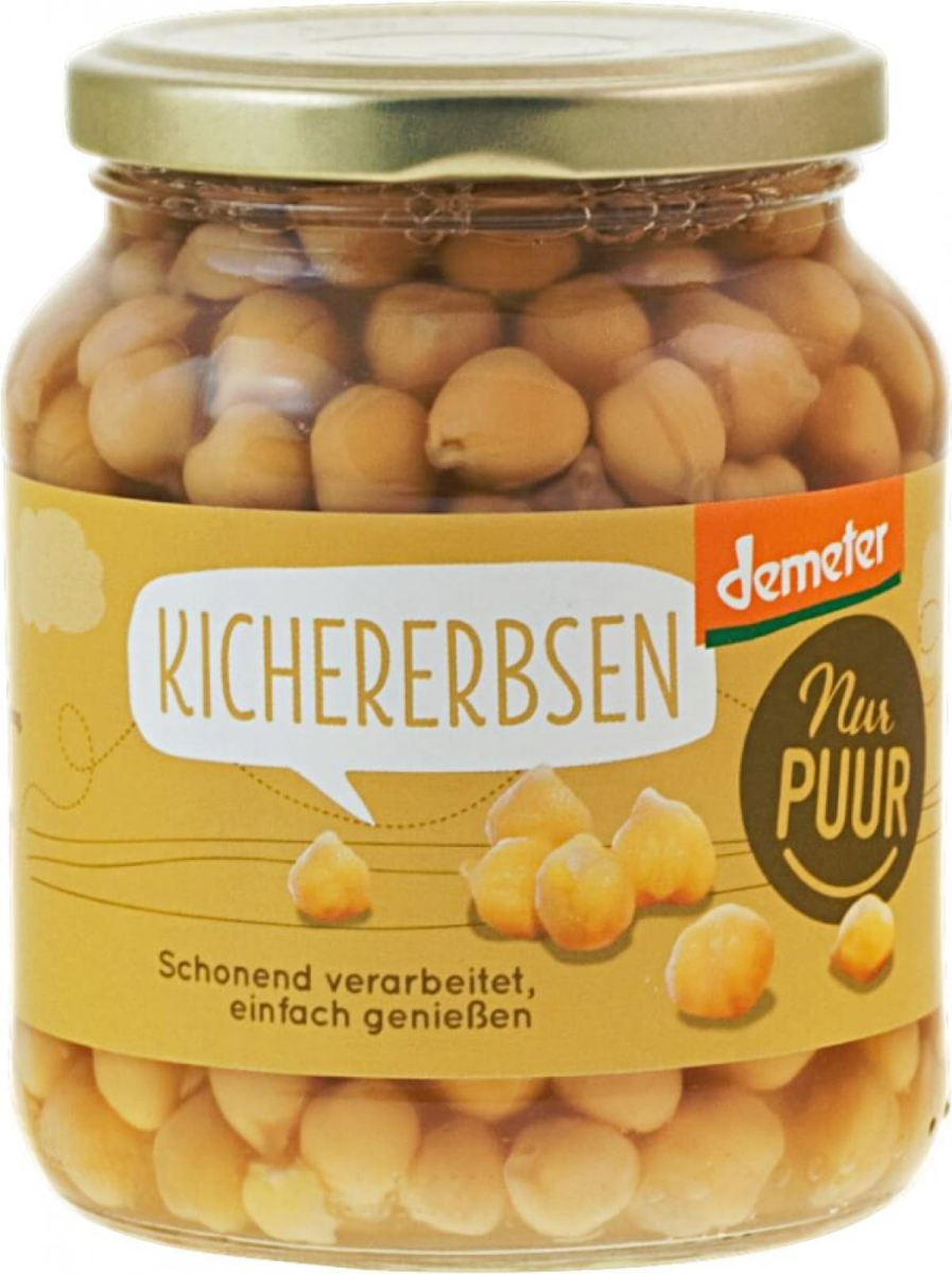 Kichererbsen im Glas