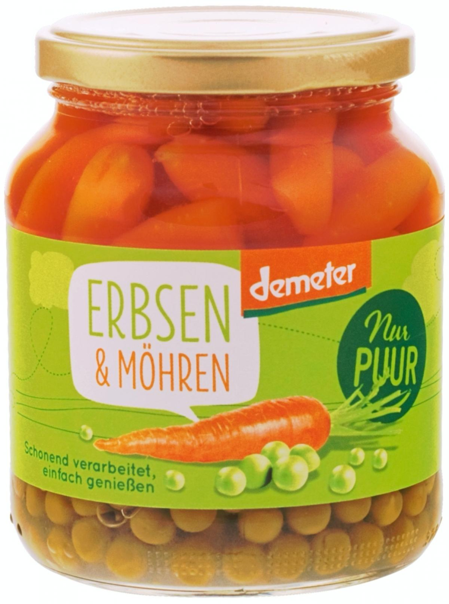 Erbsen & Möhren im Glas