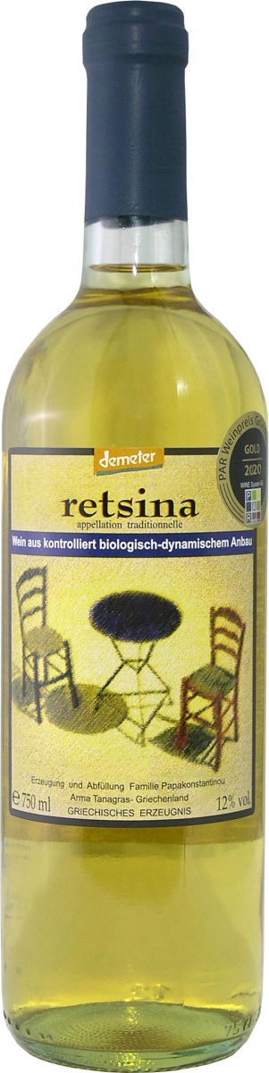 Retsina Akratos, 0,75 l, Papakonstantinou