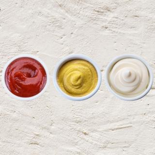 Mayo, Ketchup, Senf, Soßen