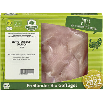 Putenbrust-Gulasch, hell ca. 300g