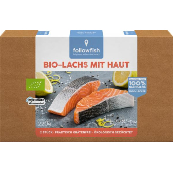 Lachs Filets mit Haut TK
