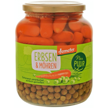 Erbsen & Möhren im Glas