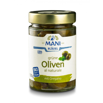 Grüne Oliven al naturale