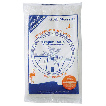 Meersalz, grob aus Trapani